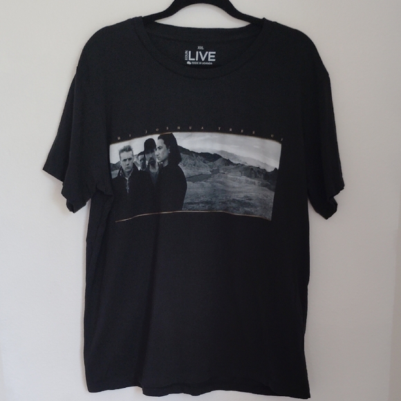 U2 The Joshua Tree 2017 Concert Tour Black T Shirt Sz XXL NRG Stadium Houston - Picture 1 of 9